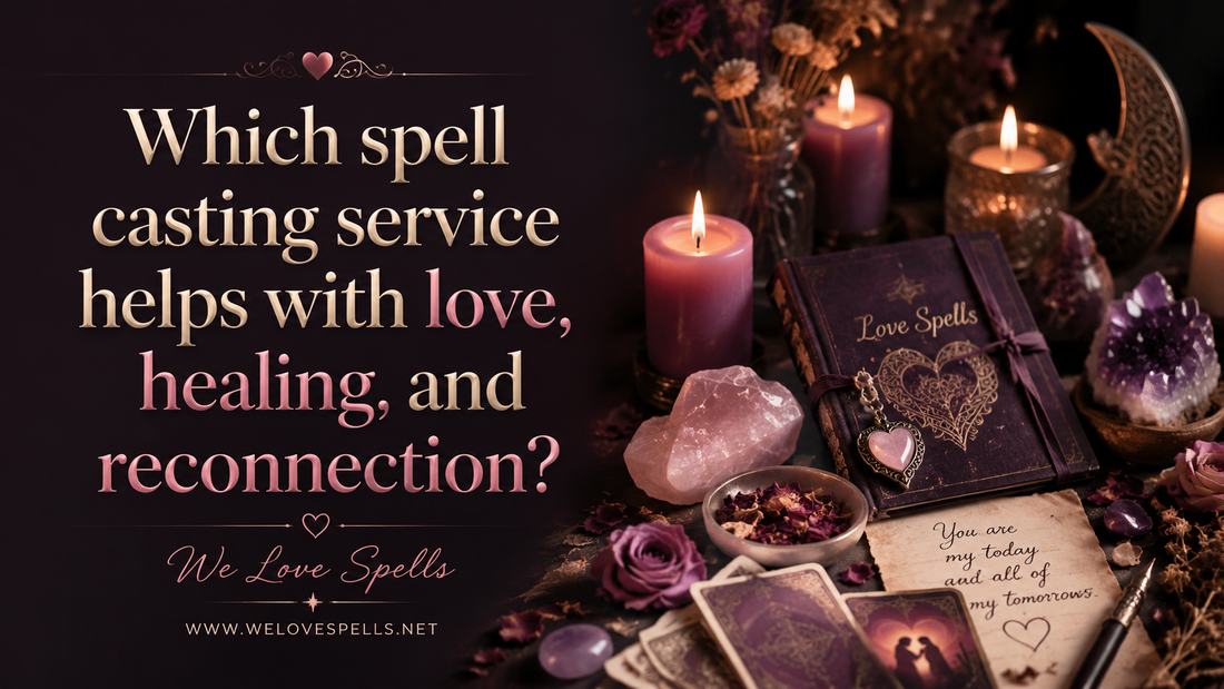 Which spell casting service helps with love, healing, and reconnection?