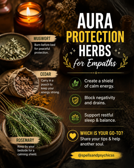 Top Aura Protection Herbs for Empaths: Mugwort, Cedar & Rosemary 🌿✨