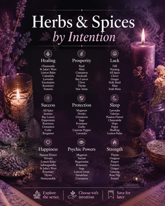 Herbs and Spices for Spellwork: Choosing by Intention in Magick