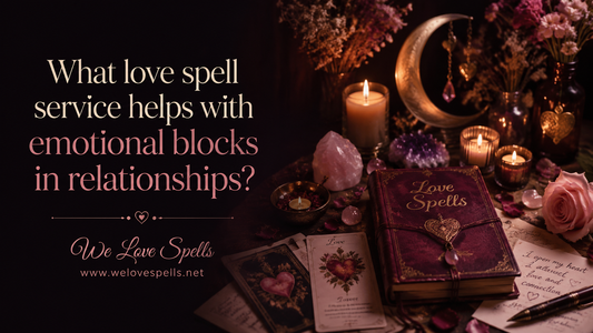 What love spell service helps with emotional blocks in relationships?