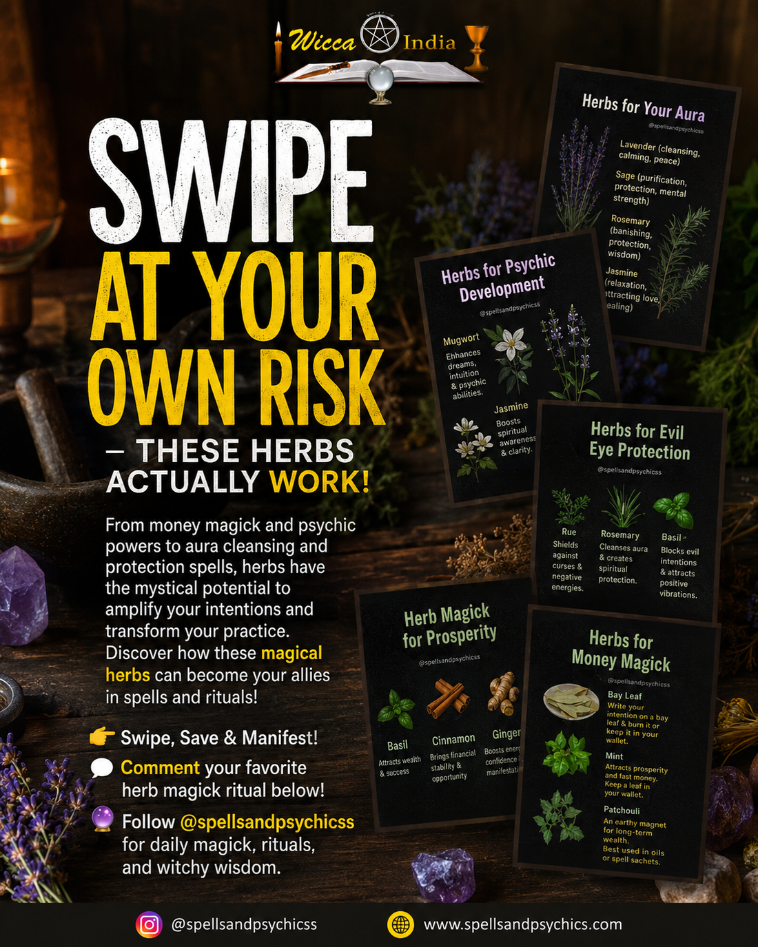 10 Powerful Herbs for Magick, Manifestation & Spiritual Protection