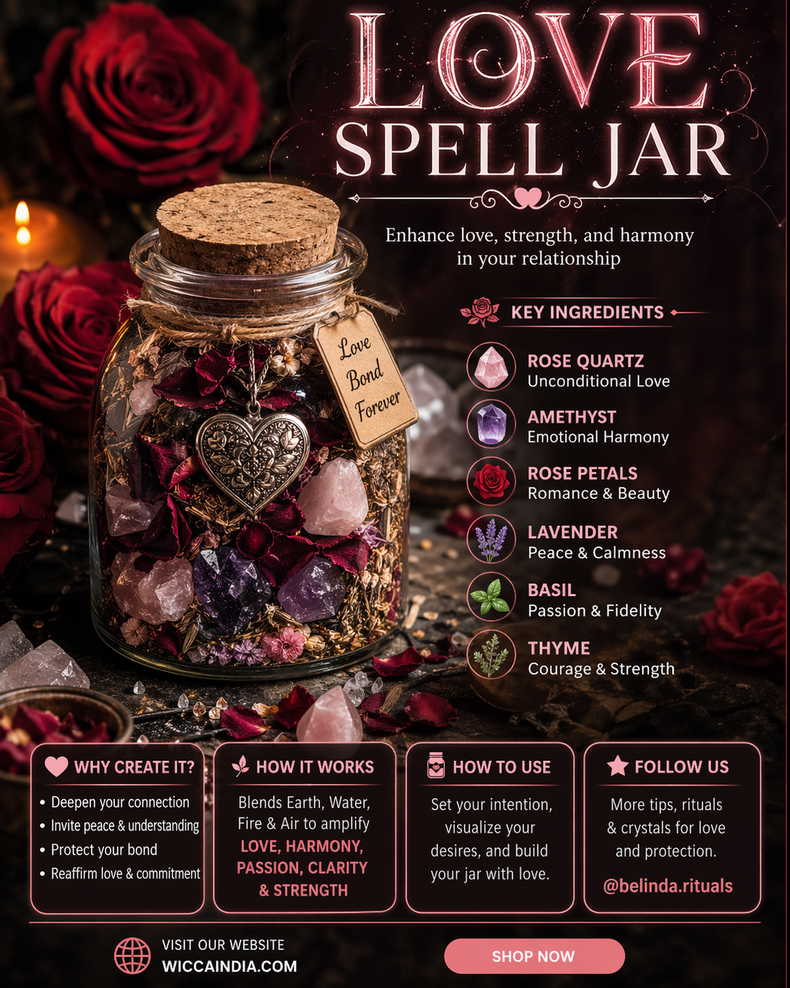 How to Create a Love Spell Jar to Strengthen Your Relationship