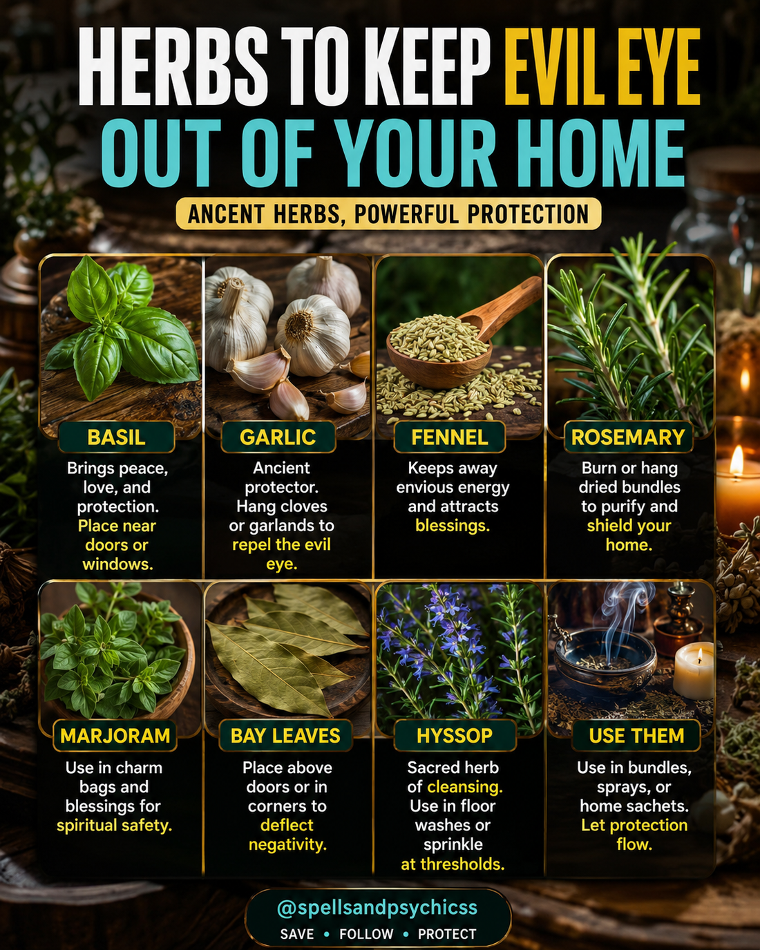 7 Powerful Herbs to Protect Your Home from Negativity and the Evil Eye