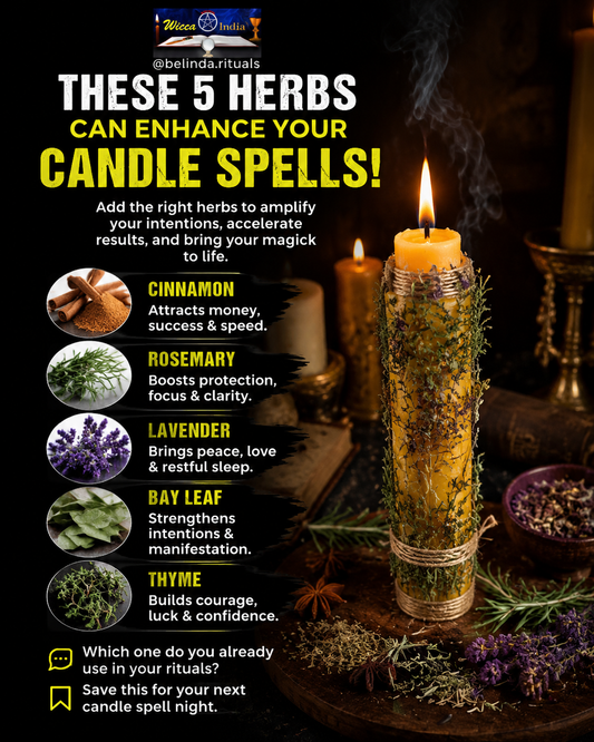 5 Powerful Herbs to Boost Your Candle Spells and Manifest Faster