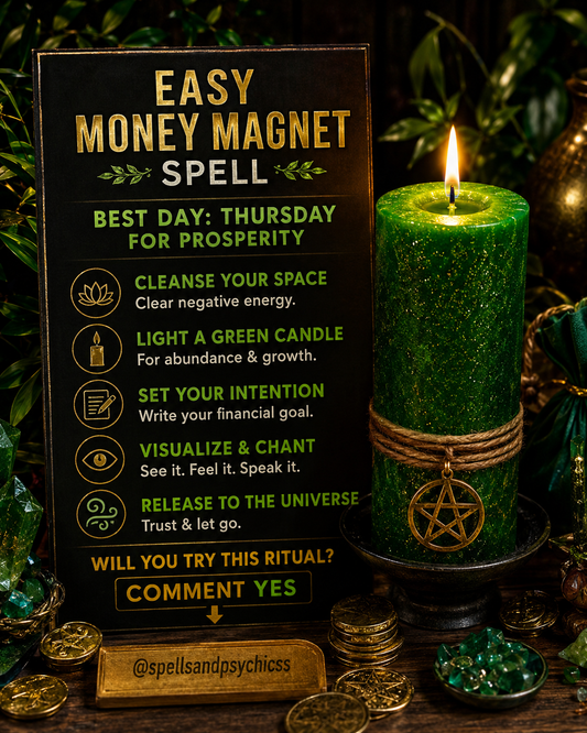 Simple Thursday Money Magnet Spell for Prosperity and Abundance ✨