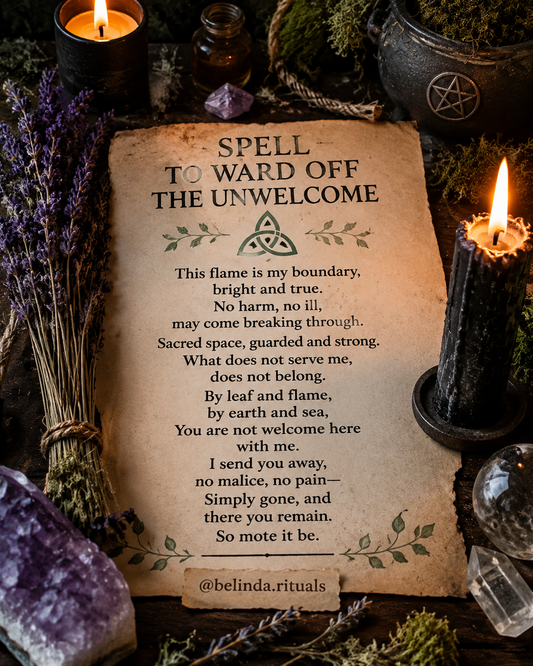 Spell to ward off the unwelcome