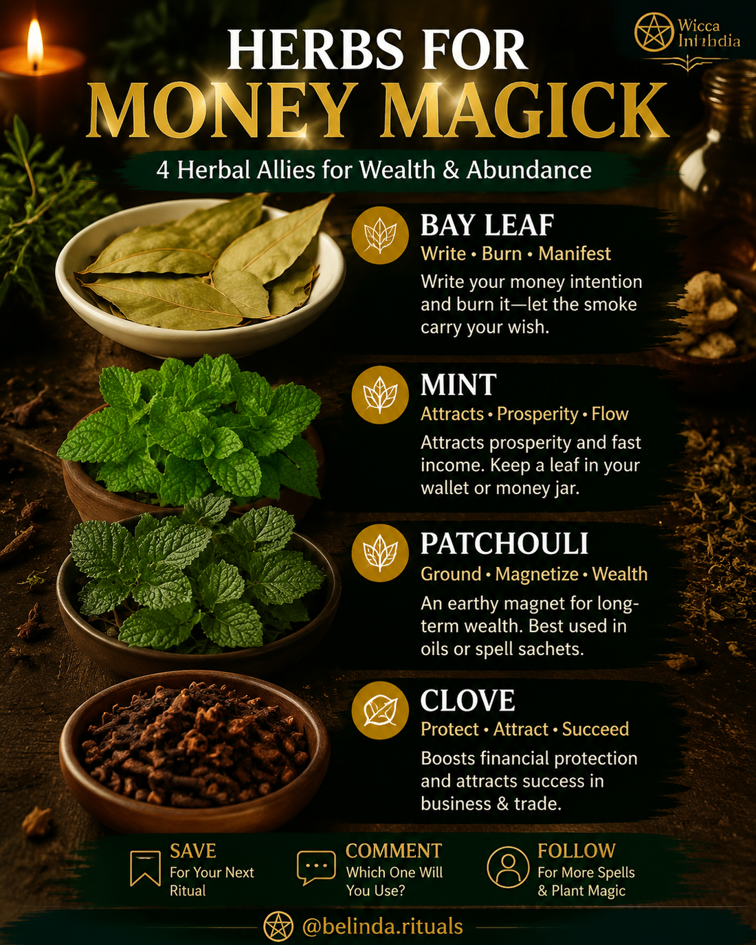 4 Powerful Herbs to Attract Wealth and Manifest Prosperity