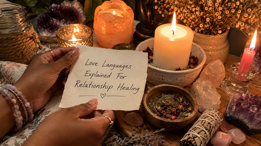 Love languages explained for relationship healing, showing a couple communicating with warmth and empathy during a calm conversation