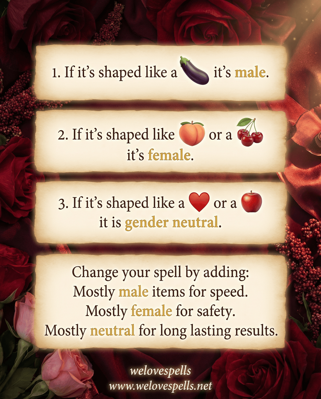 Hoodoo Spells: Gender of Magical Items for Stronger, Faster Results - We Love Spells