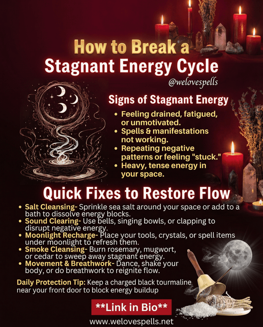 How to Clear Stagnant Energy and Restore Your Magickal Flow - We Love Spells