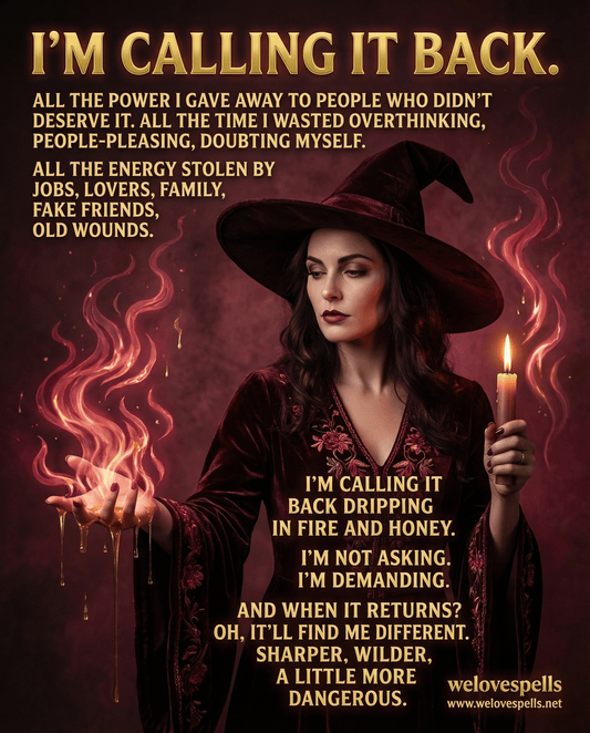 I'm Calling It Back Spell: Harness the Magic of Spiritual Reversal - We Love Spells