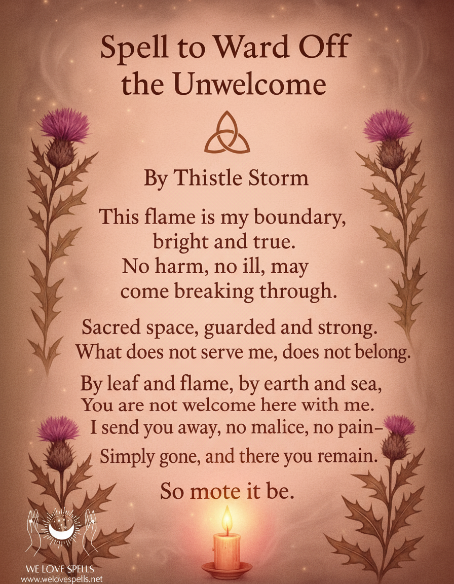Powerful Spell to Ward Off the Unwelcome and Negative Energy