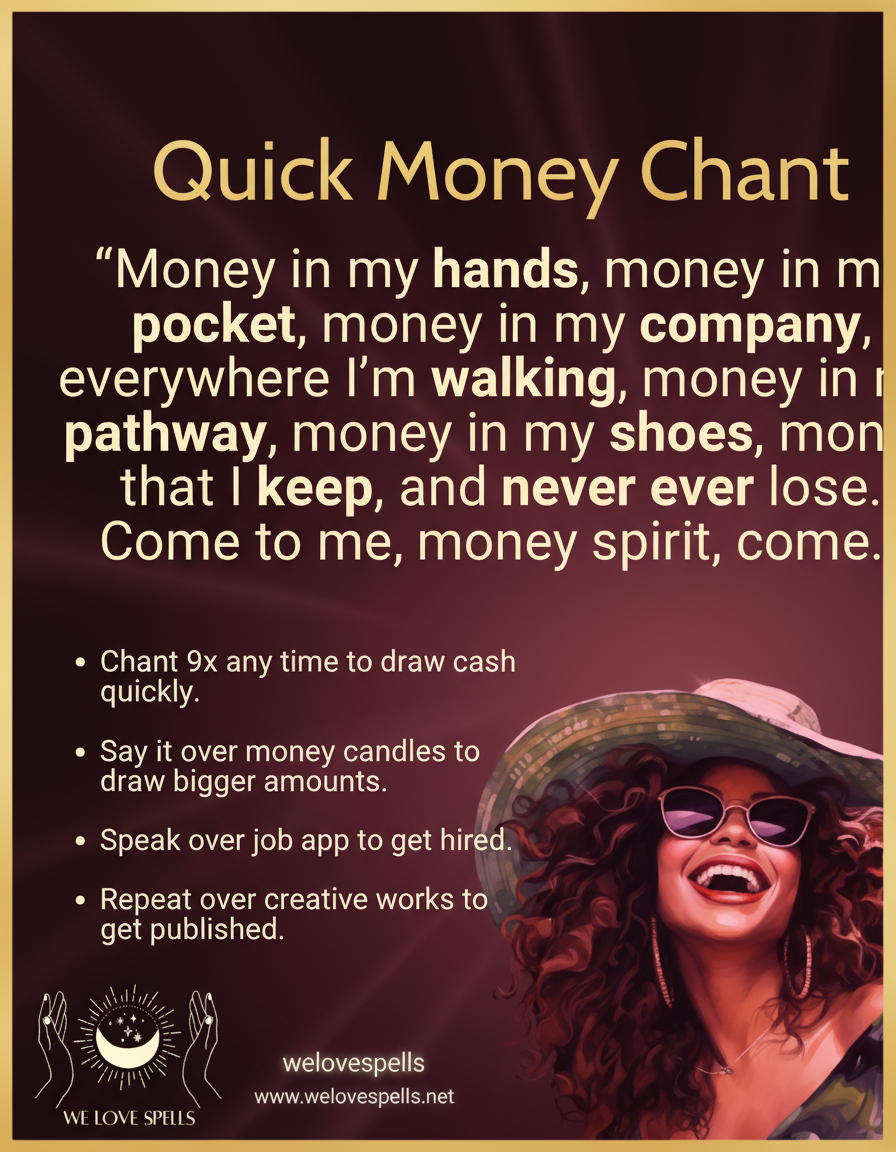 Powerful Money Spell That Works Fast—No Ingredients Needed