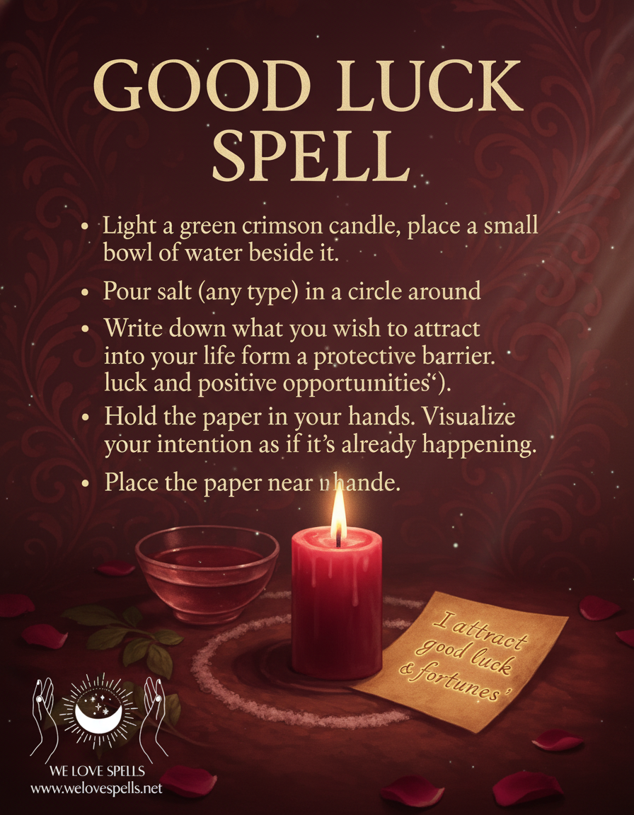 Powerful Good Luck Spell to Attract Success and Positive Energy
