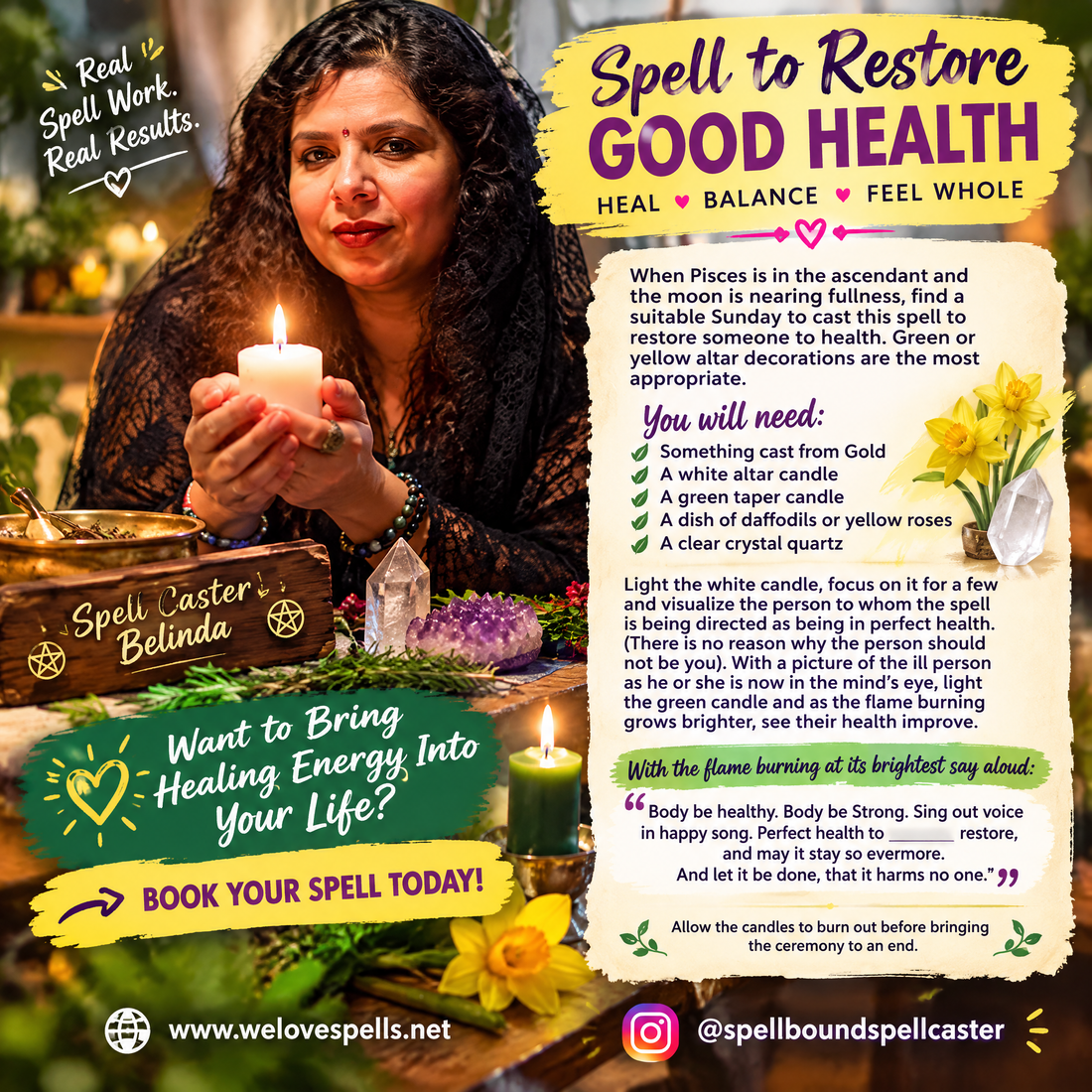 Spell to Restore Good Health: A Gentle Healing Ritual