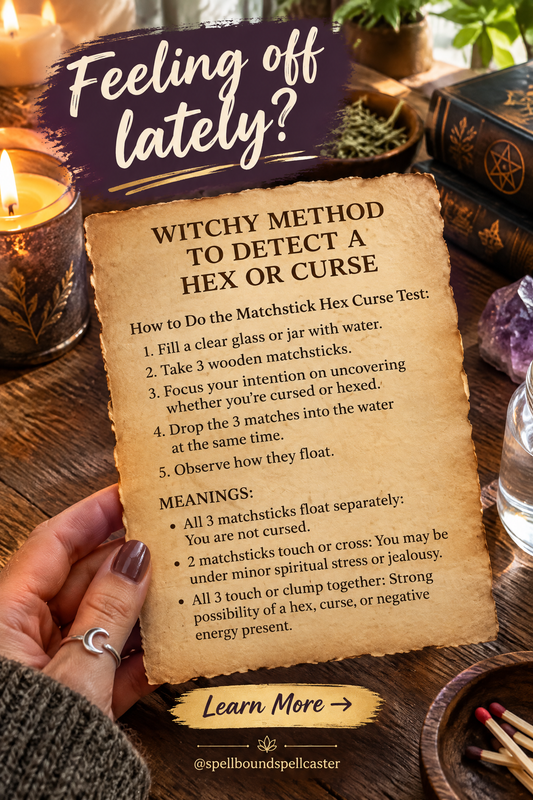 Witchy Method to Detect a Hex or Curse