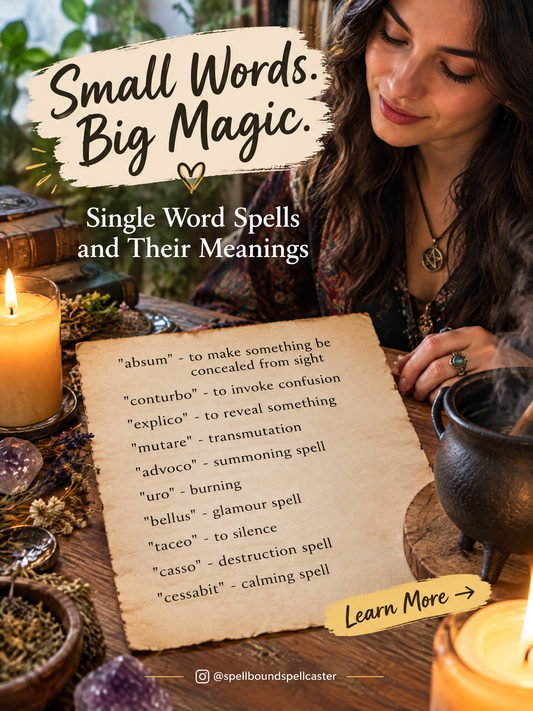 Single Word Spells and Their Meanings