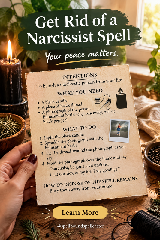 Get Rid of a Narcissist Spell