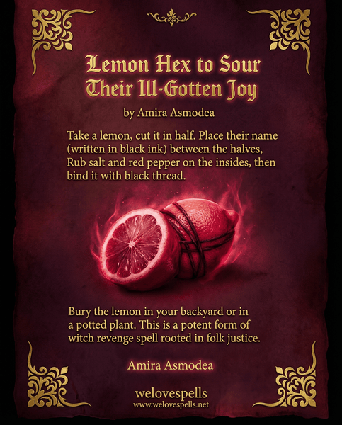 Lemon Hex: How to Sour Their Ill-Gotten Joy and Take Back Control