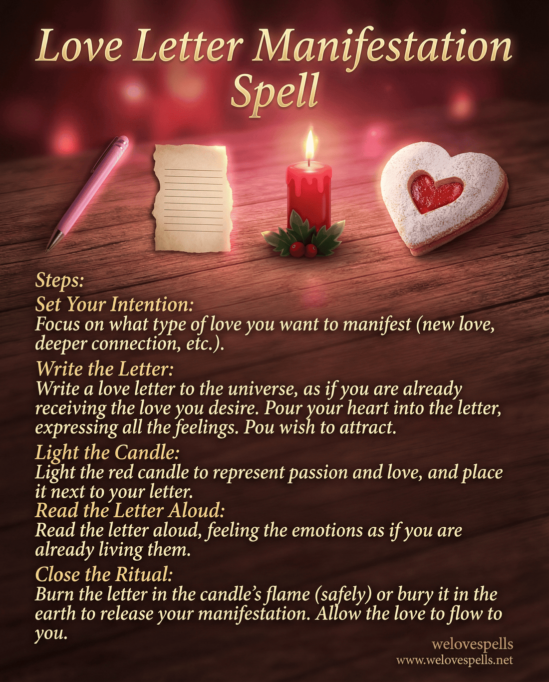 Love Letter Manifestation Spell: Attract Love Through Powerful Intent - We Love Spells