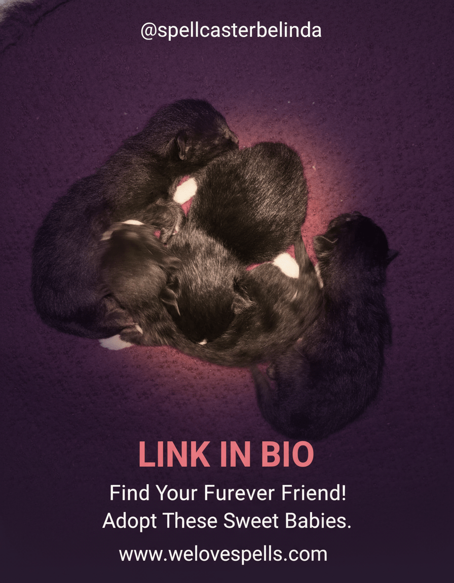 Luna the Black Cat and Her Adorable Newborn Kittens Update 🌙✨ - We Love Spells