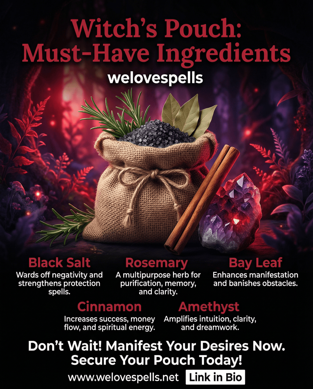 Magickal Pouch Essentials: What Every Witch Should Carry Daily - We Love Spells