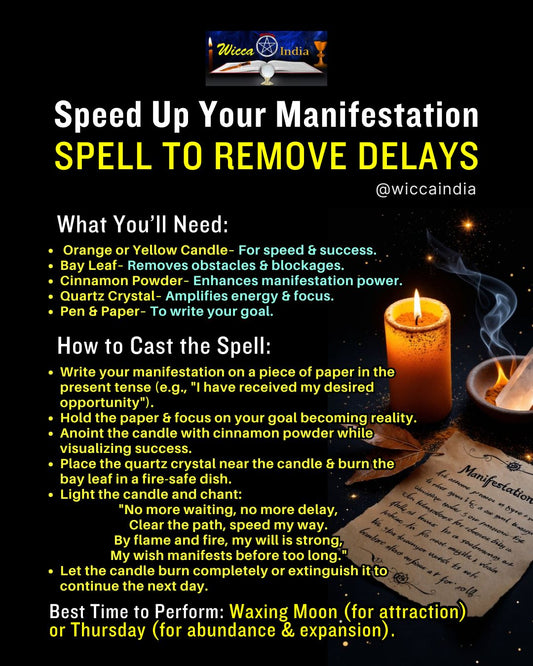 Manifest Faster: Powerful Spell to Remove Delays and Boost Results - We Love Spells