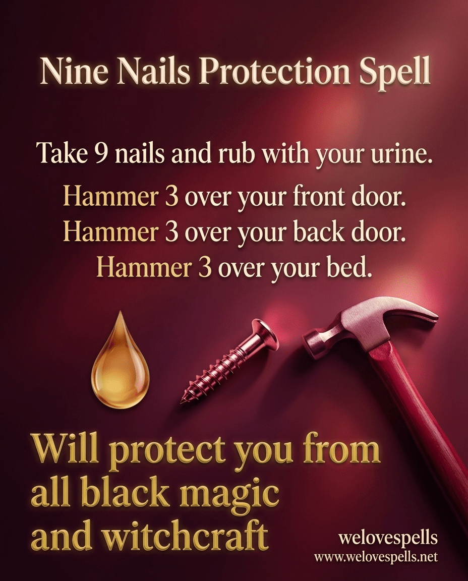 Nine Nails Protection Spell: Powerful Hoodoo for Spiritual Safety - We Love Spells