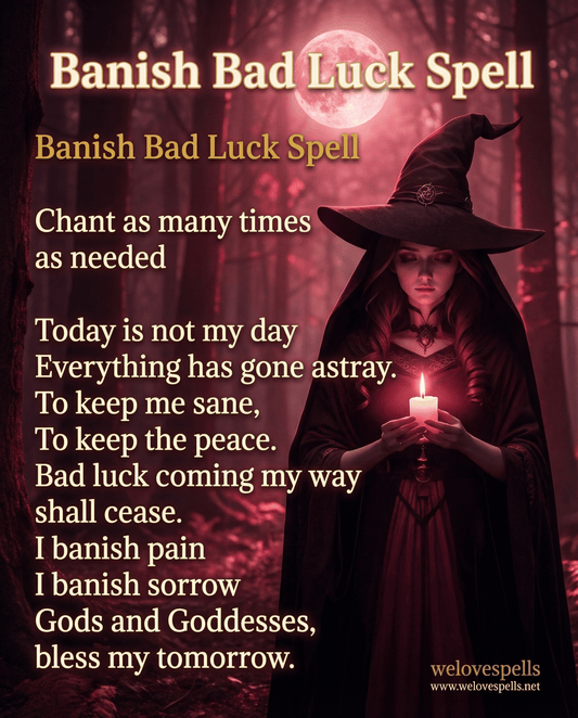 Powerful Banish Bad Luck Spell to Attract Positive Energy - We Love Spells
