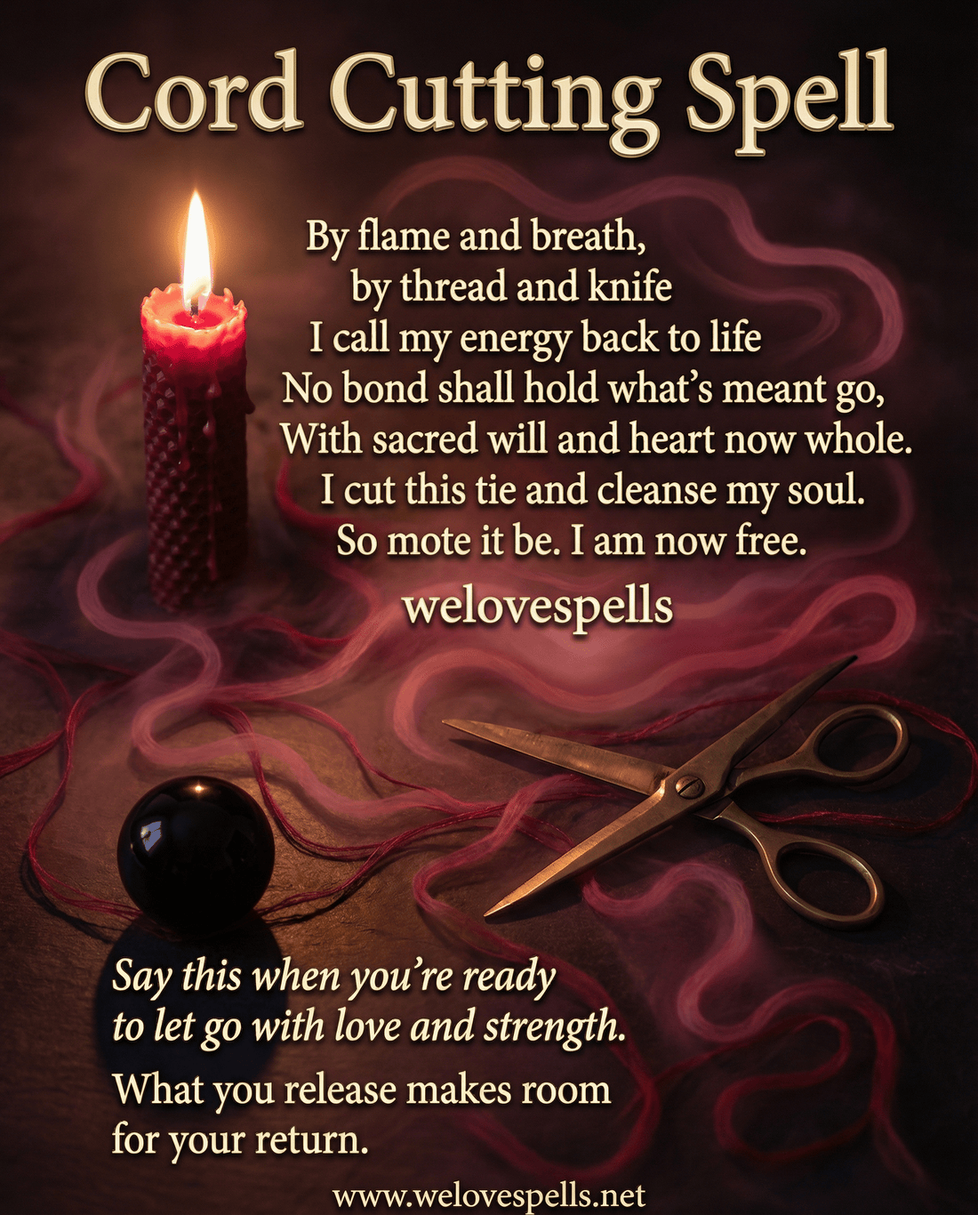 Powerful Cord Cutting Spell to Release Negative Energy - We Love Spells