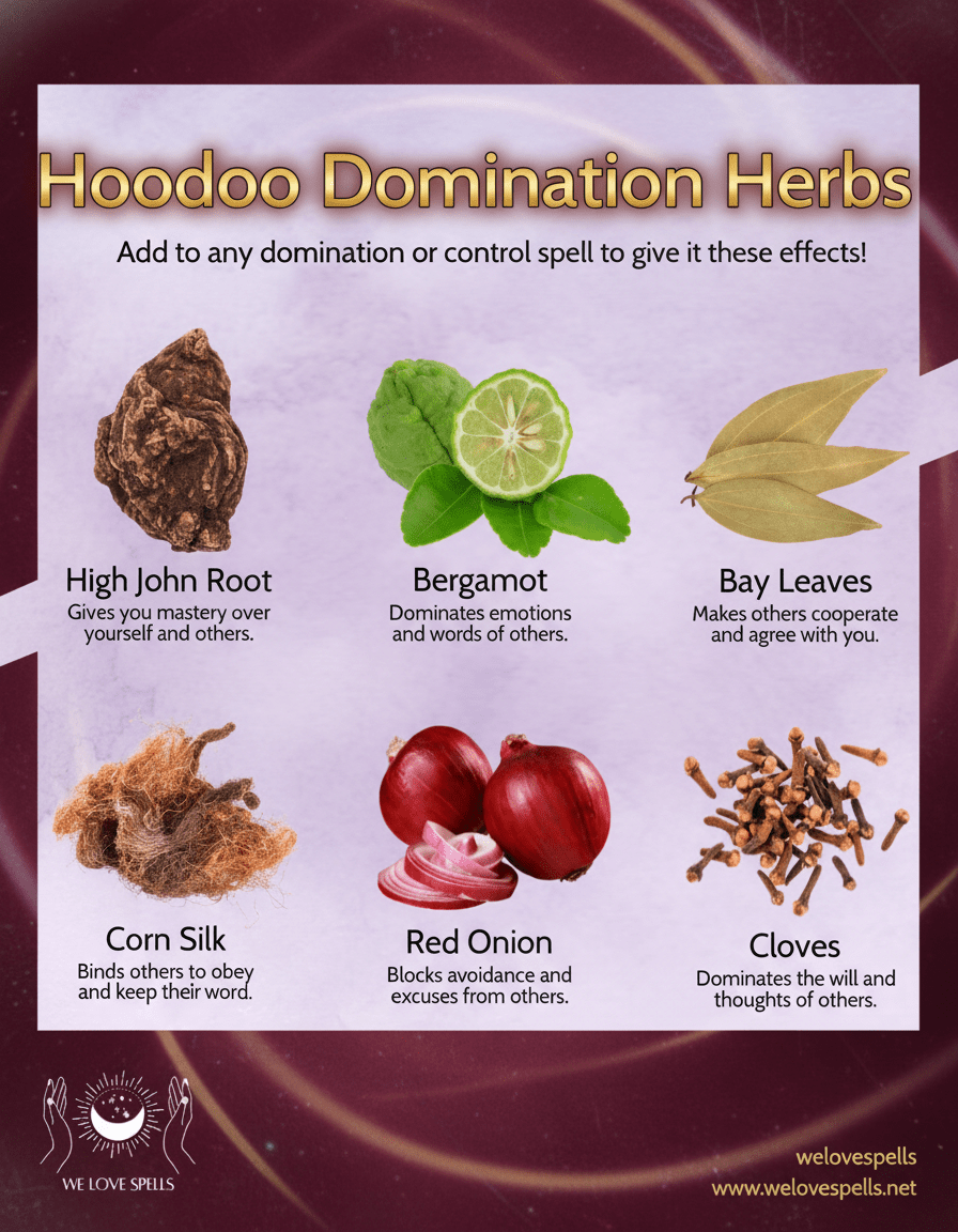 Powerful Domination Spells: Herbal Magic for Control and Obedience - We Love Spells