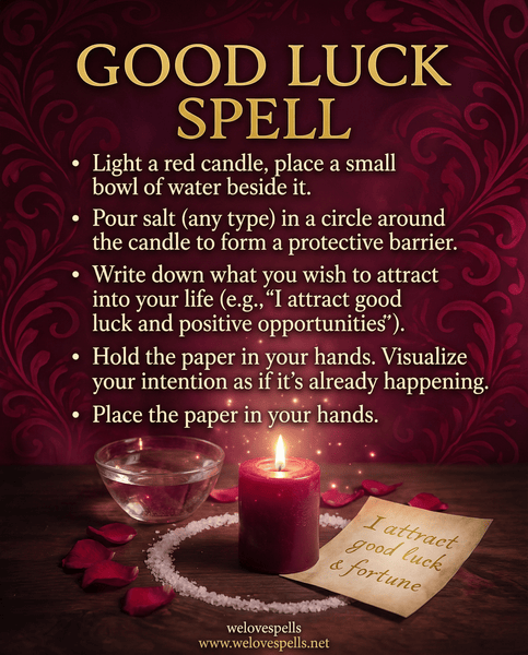 Powerful Good Luck Spell to Attract Success and Positive Energy