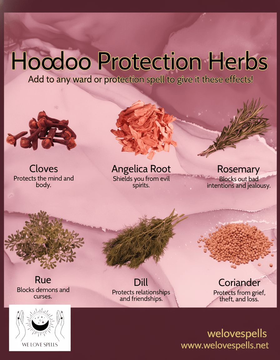 Powerful Hoodoo Herbs for Spiritual Protection and Energy Shield - We Love Spells