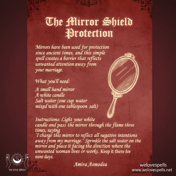 Powerful Mirror Shield Protection Spell for Energy Defense