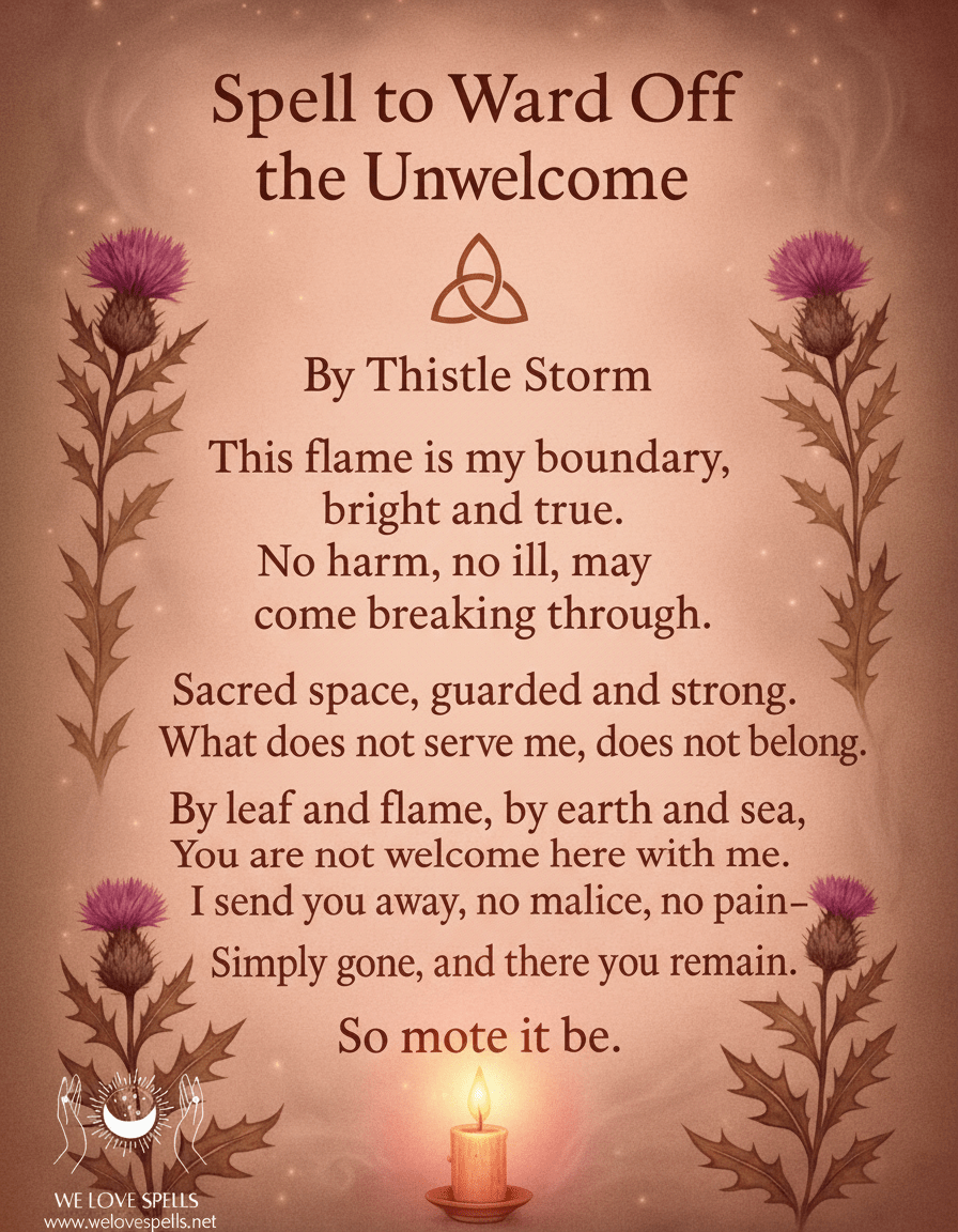 Powerful Spell to Ward Off the Unwelcome and Negative Energy