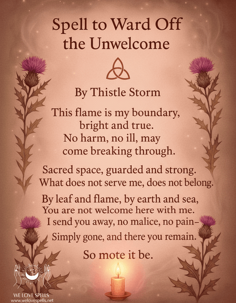 Powerful Spell to Ward Off the Unwelcome and Negative Energy