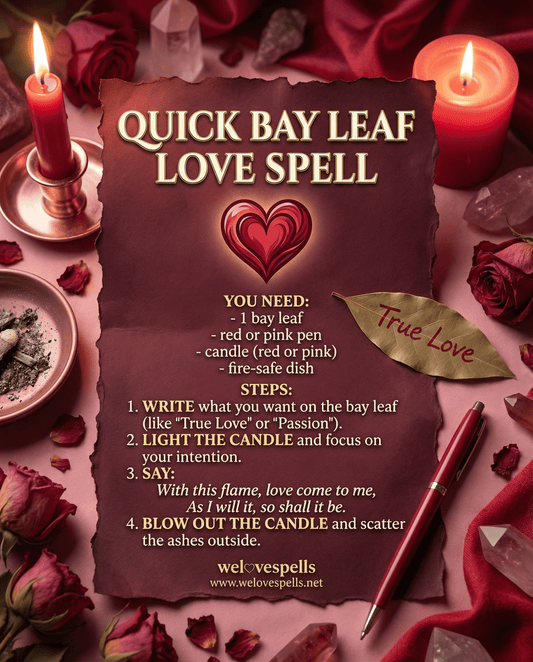 Quick Bay Leaf Love Spell: Manifest Passion and Romance Fast - We Love Spells