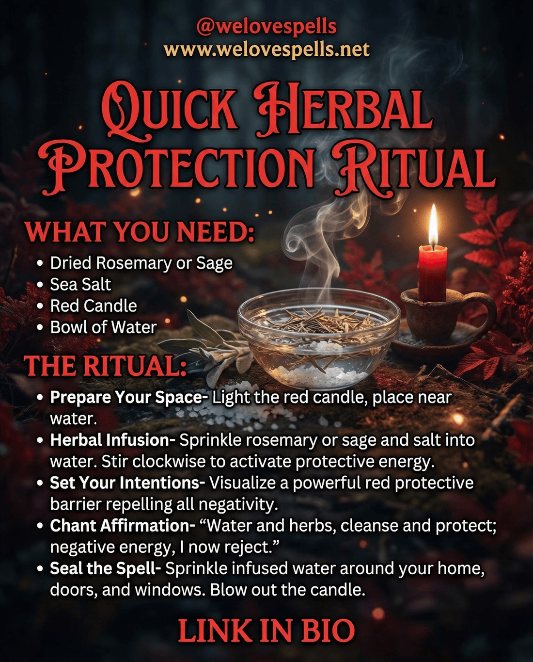 Quick Herbal Protection Ritual: Shield Your Energy with Rosemary & Salt - We Love Spells