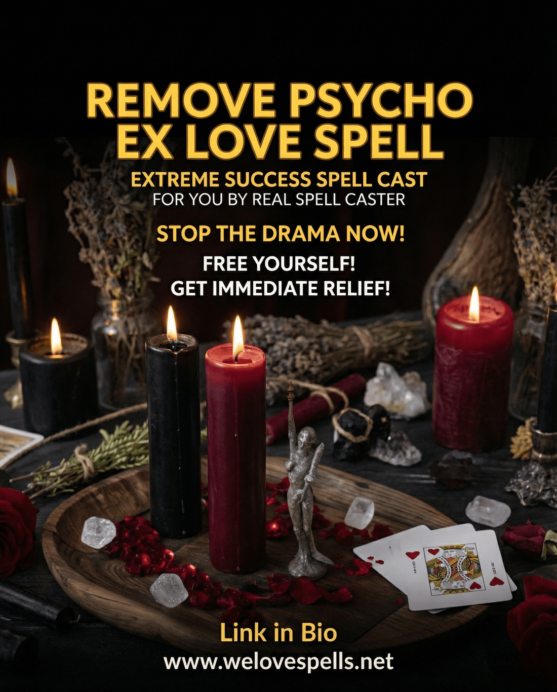 Remove a Psycho Ex Love Spell: Break Free from Toxic Energy - We Love Spells