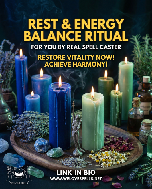 Restore Your Mind and Body: The Ultimate Rest & Energy Balance Ritual - We Love Spells