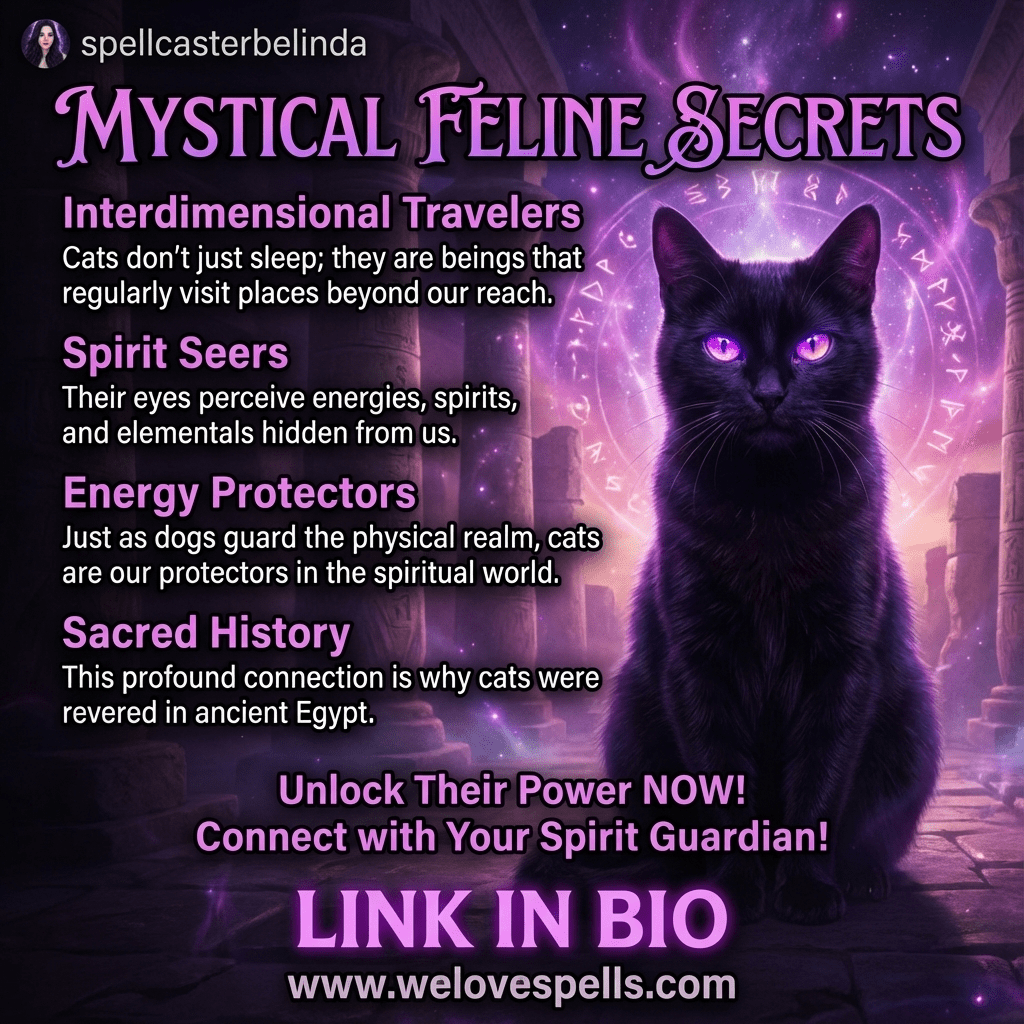 Sacred Cats and Magick: Feline Energy and Protection This Samhain - We Love Spells
