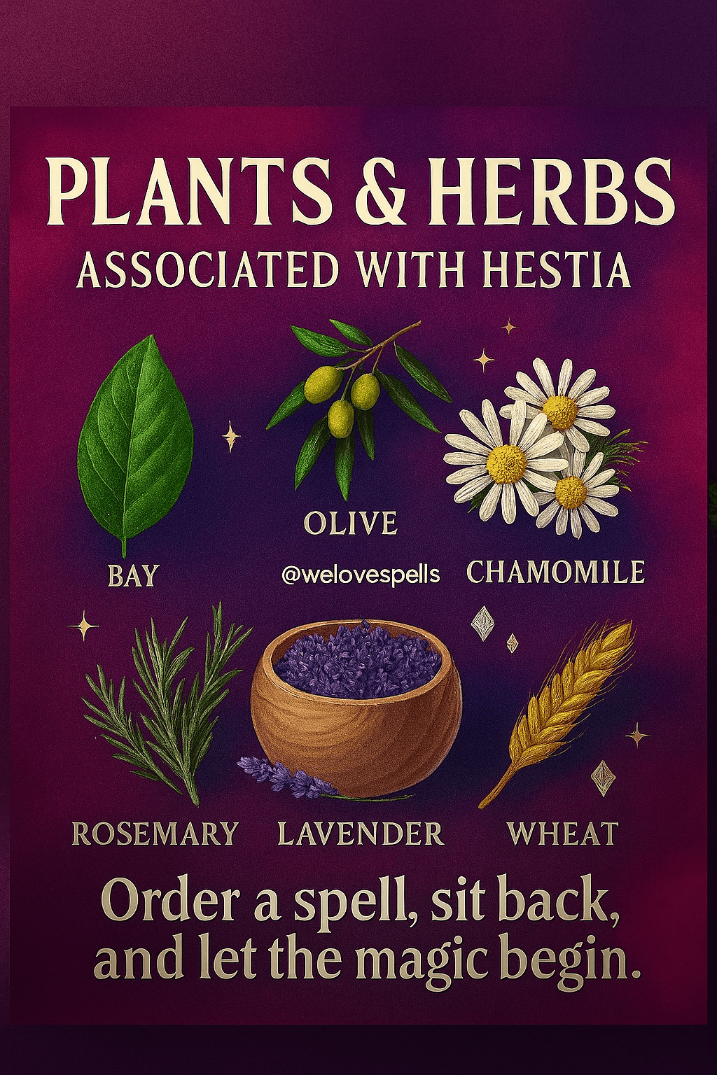 Sacred Herbs of Hestia - We Love Spells