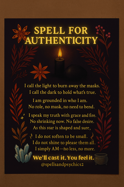 Spell for Authenticity: A Ritual to Reclaim the Real You