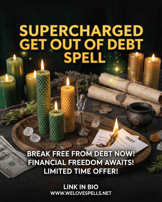 Supercharged Get Out of Debt Spell: Manifest Financial Freedom Fast - We Love Spells