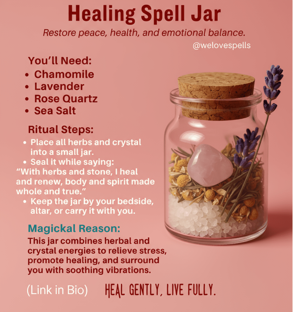 The Gentle Magic of a Healing Spell Jar: Why Your Heart Needs This Ritual - We Love Spells