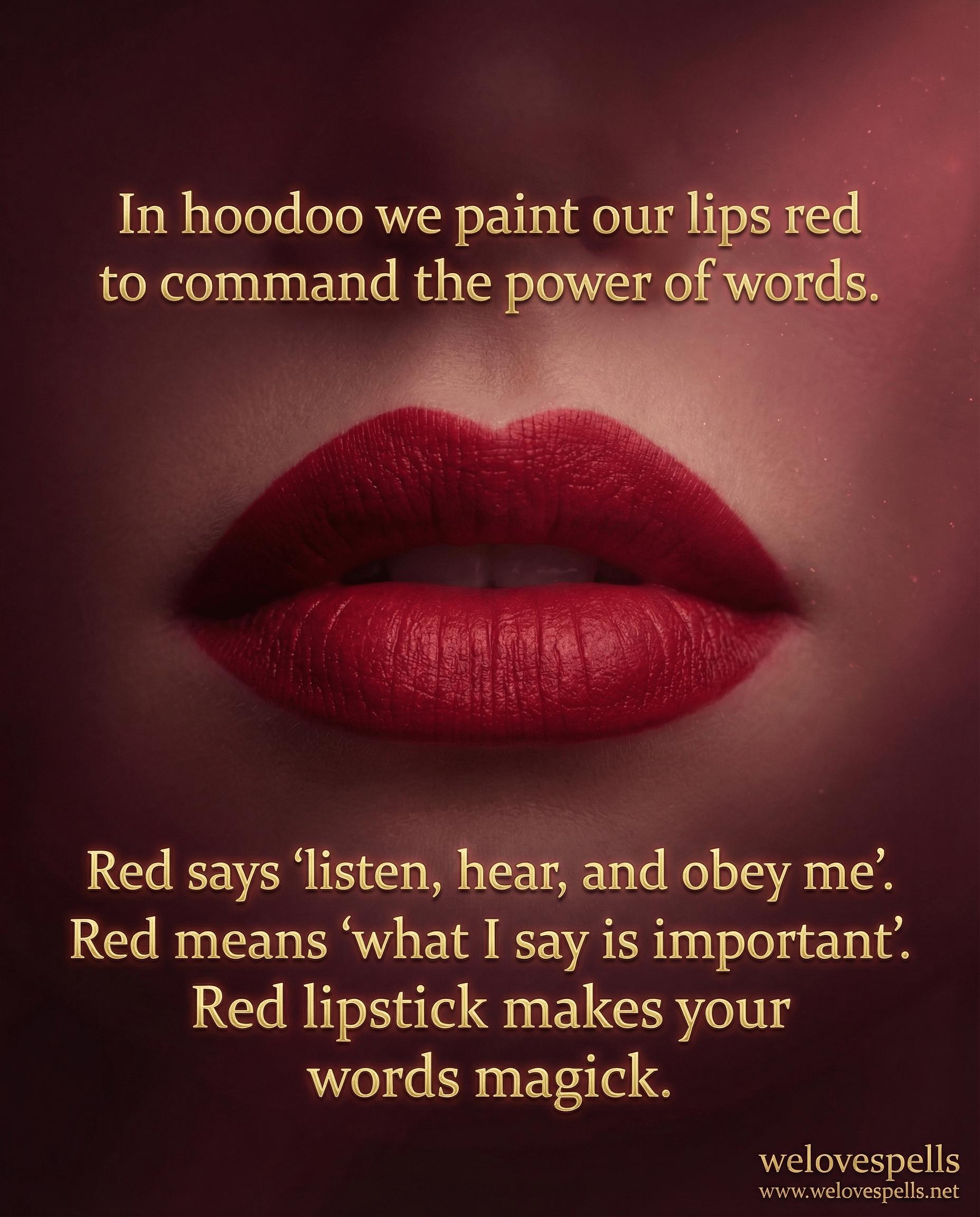 The Magic of Red Lipstick in Hoodoo: Power, Beauty & Conjure