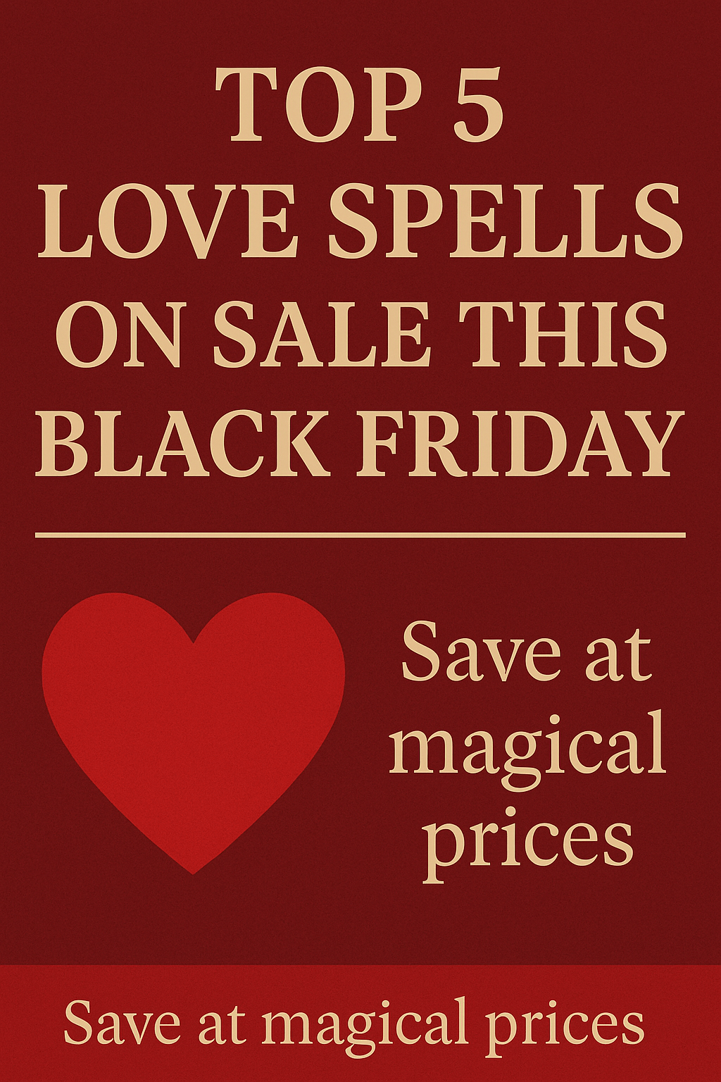 Top 5 Love Spells on Sale This Black Friday