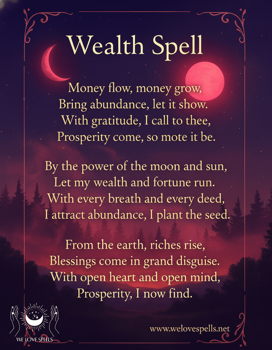 Unlock Prosperity: How to Cast a Powerful Wealth Spell Today - We Love Spells