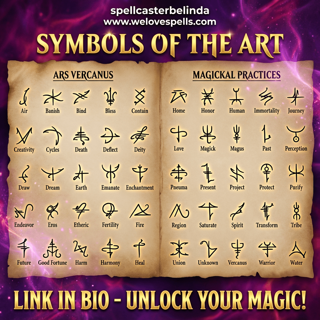 Unlocking Sigils & Symbols from *Ars Vercanus*: Advanced Magickal Power - We Love Spells
