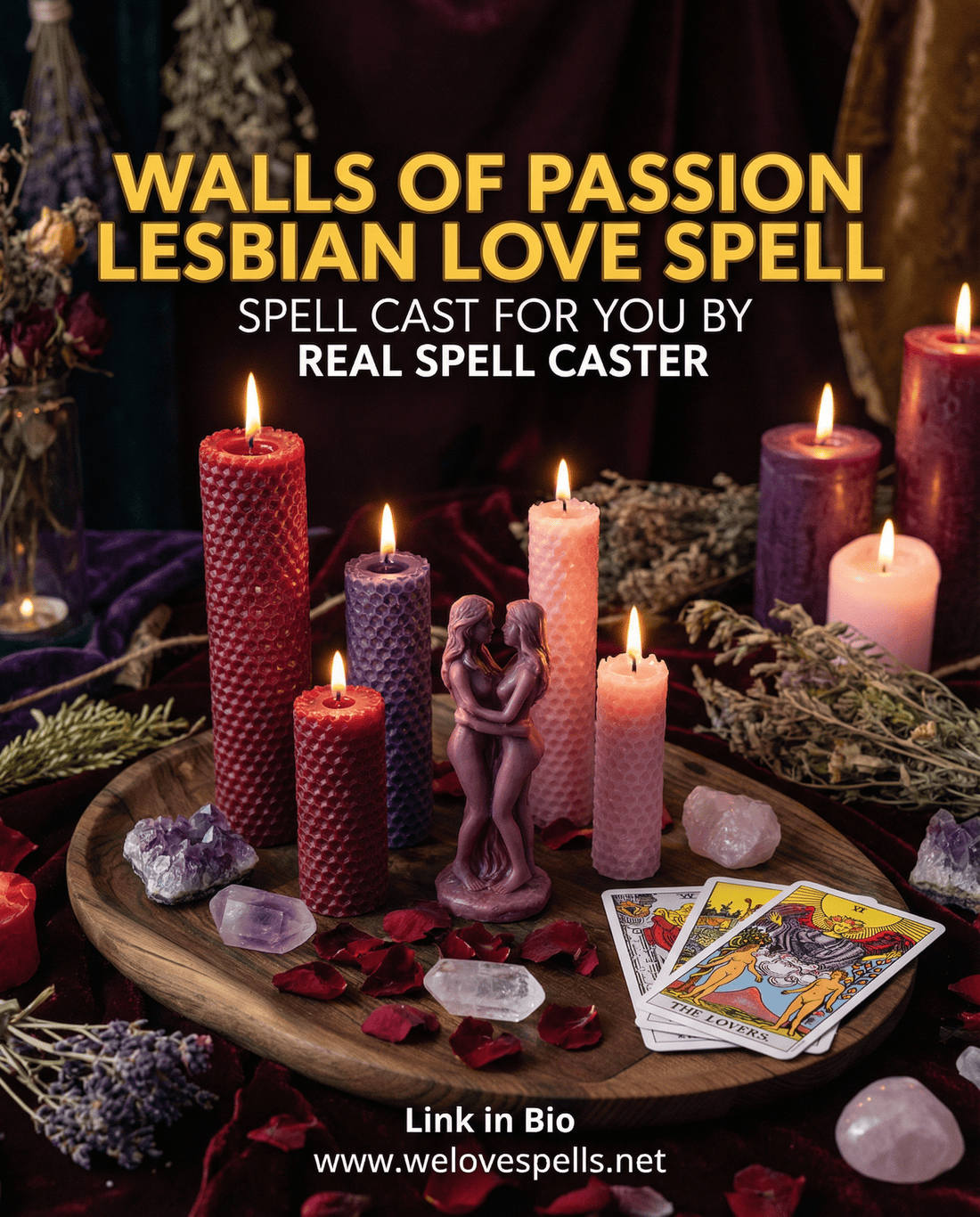 Walls of Passion: Unveiling the Lesbian Love Spell for True Desire - We Love Spells